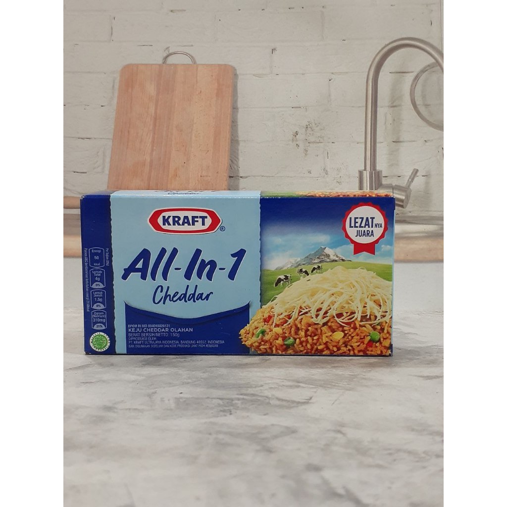 

Keju Kraft All in 1 Cheddar 150g