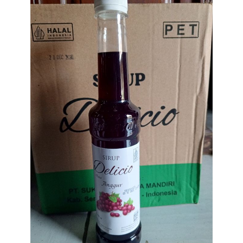 

sirup delicio botol PET 450 ml 100% original