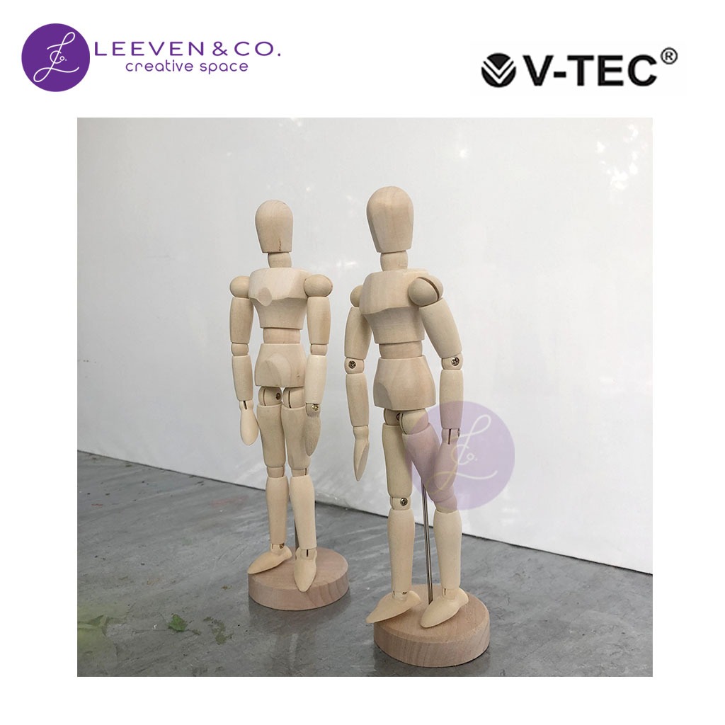 

V-TEC MANEKIN KAYU UKURAN 12" - 30 CM