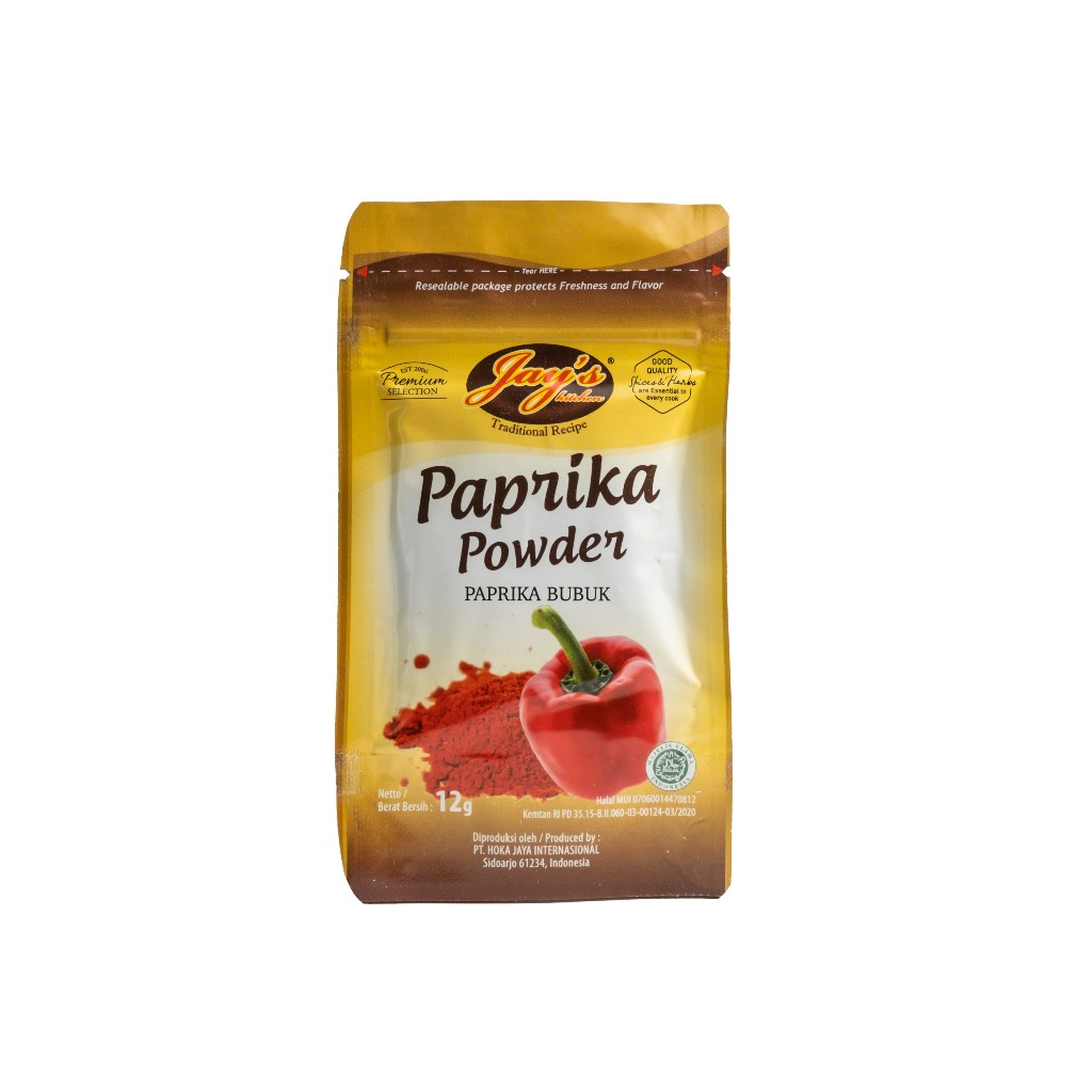 

Jay's Kitchen Paprika Powder Zipper 12 GR