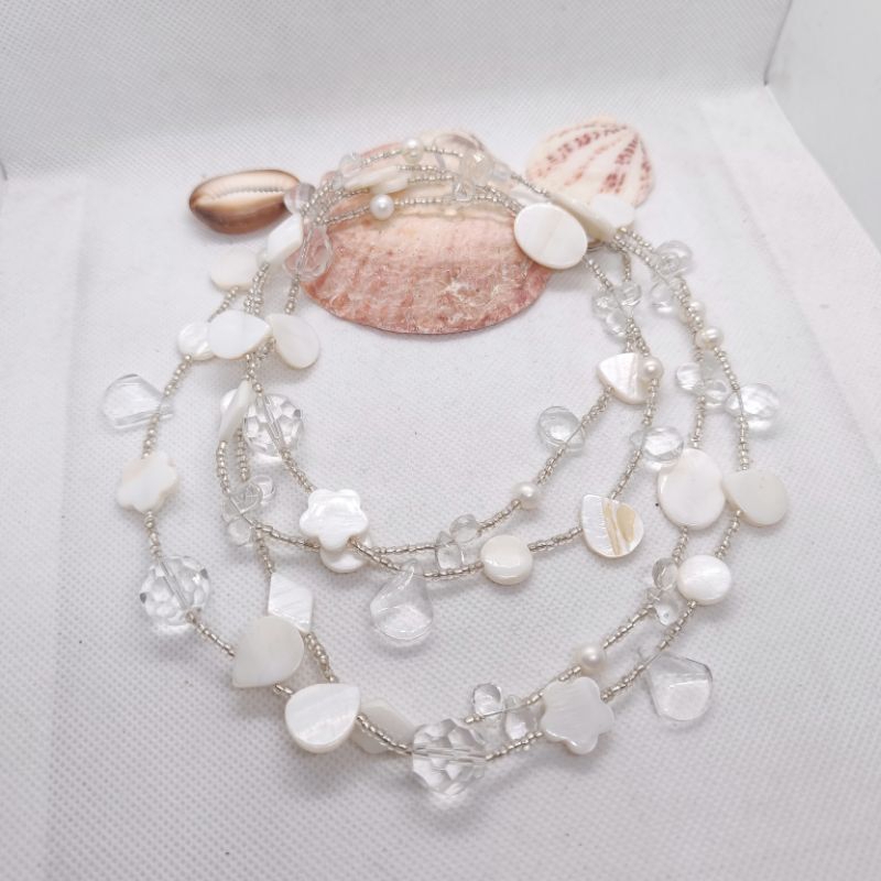 Kalung Kerang Mutiara Air Tawar