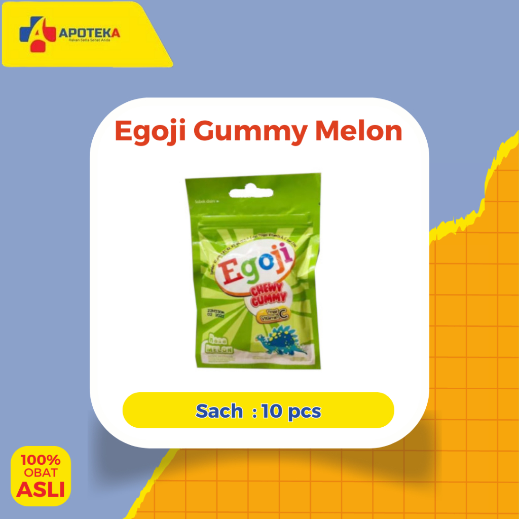 

EGOJI CHEWY GUMMY MELON 20 GR / Sachet