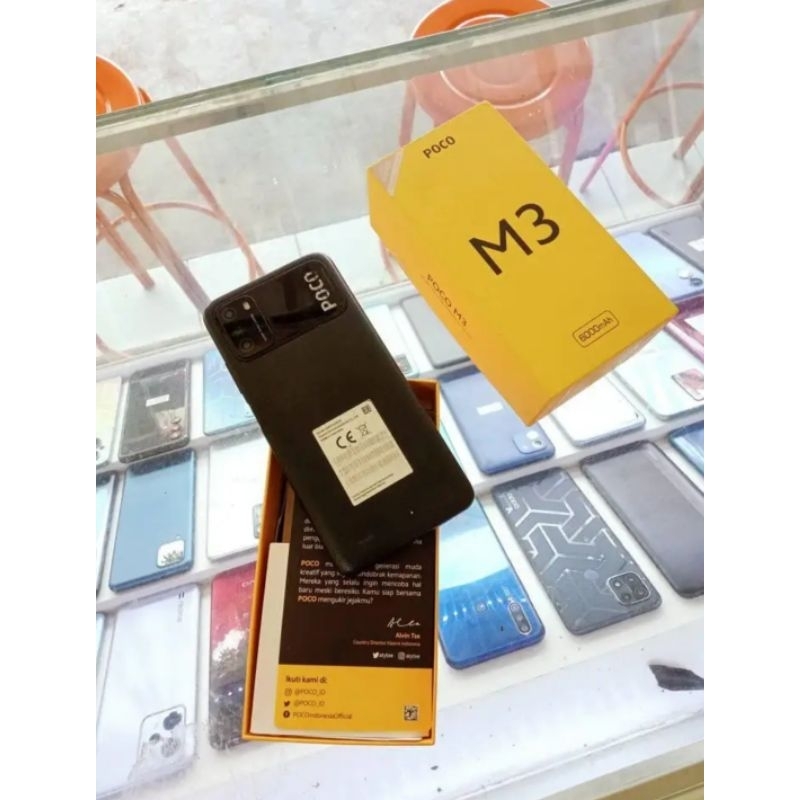 Handphone Poco M3 4/64 Bekas