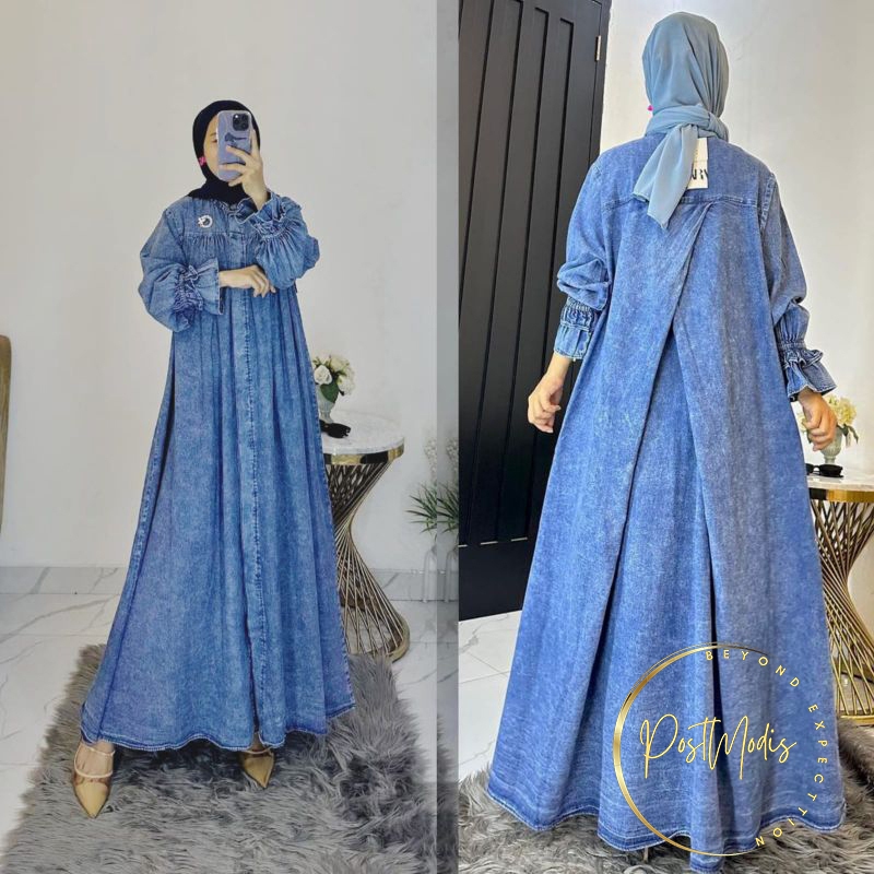 MARSHANDA GAMIS JEANS TERBARU / ZARA PREMIUM DRESS BAJU WANITA TERBAIK RC
