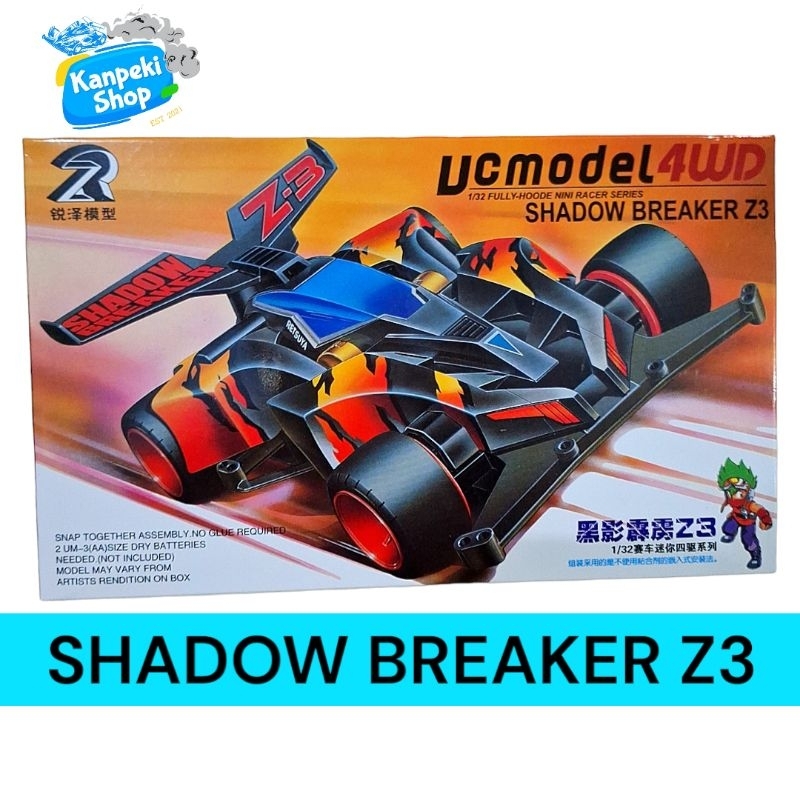 Tamiya Mini 4wd Shadow Breaker Merk DD Ruize Super X Chassis