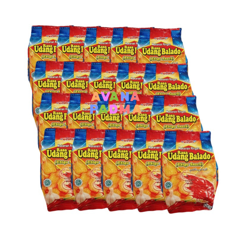

Ebique Snack Udang Balado (Isi 20/Renceng) (360g)