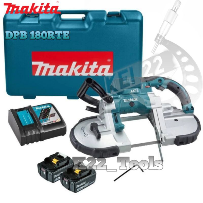 MESIN GERGAJI BATERAI BANDSAW MAKITA DPB 180RTE / MAKITA DPB180RTE BANDSAW CORDLESS 18V