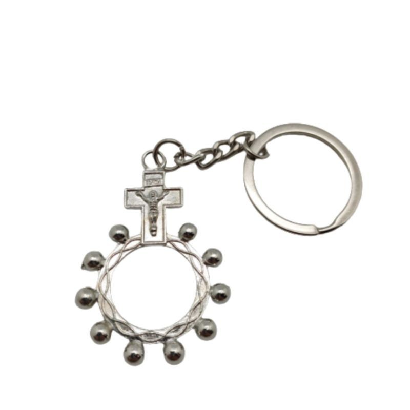 Gantungan Kunci Rosario Cincin Stainless