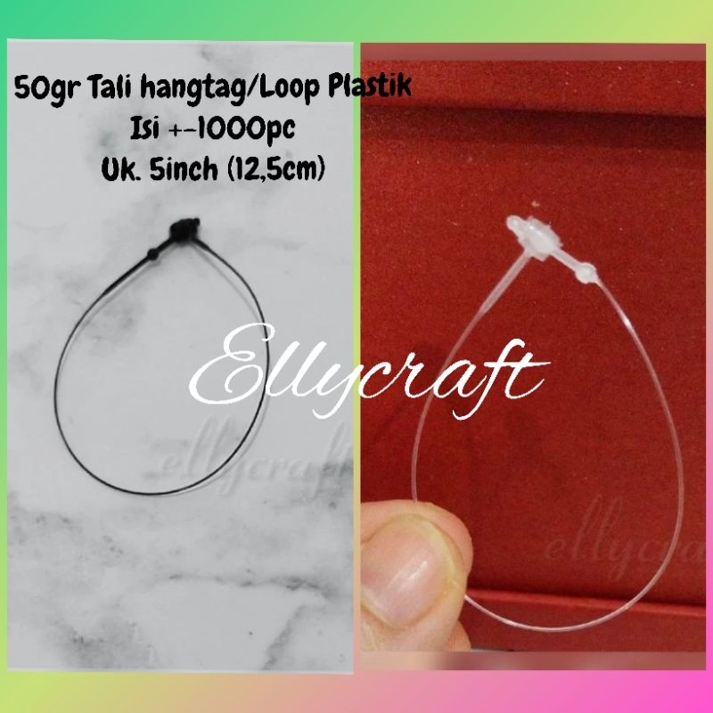 

50gr Tali Hangtag Plastik/Loop Pin