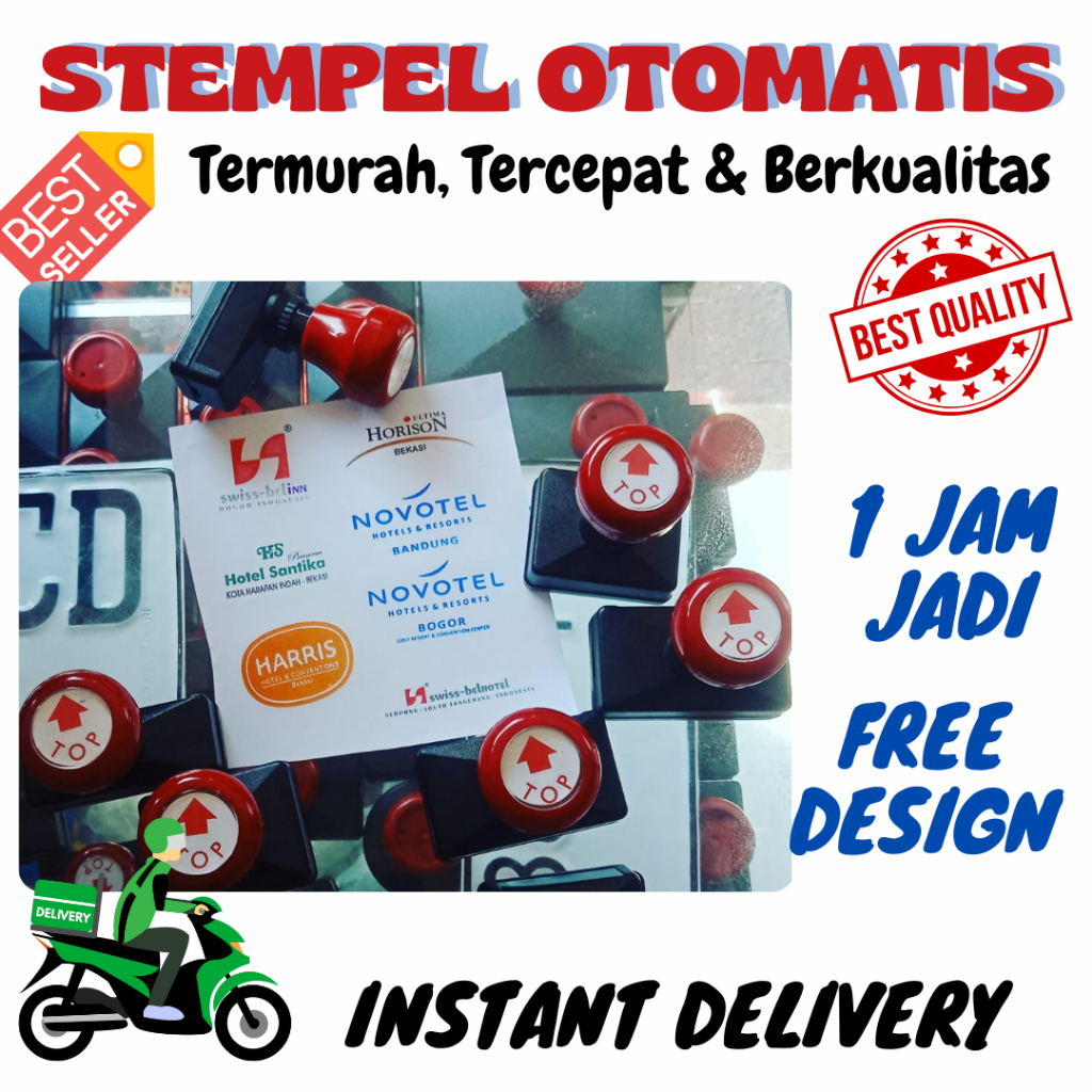 

Stempel Hotel / stempel murah / Stempel Otomatis / Stempel Warna / Stempel Logo / Stempel Bank / Stempel Pemerintahan