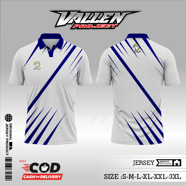 JERSEY WANGKY GOLF V14 BISA CUSTOM COD JERSEY KERAH KANCING OLAHRAGA GOLF / BAJU KERAH GOLF / KAOS K