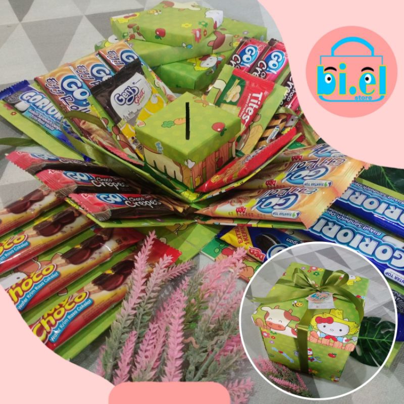 

Eksplosion box 3 Layer || Snack box || Hampers Box Gift || Hadiah Ulang Tahun, Wisuda MURAH