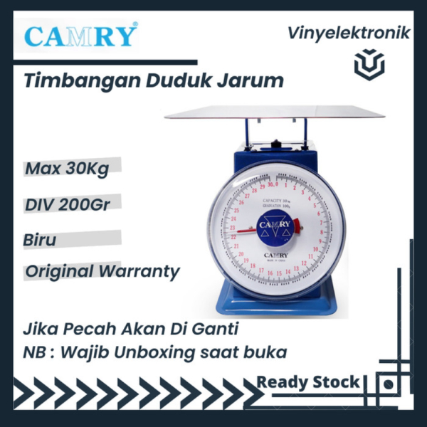 Camry Timbangan Duduk 30kg / Timbangan Jarum Camry 30 kg Original Limited