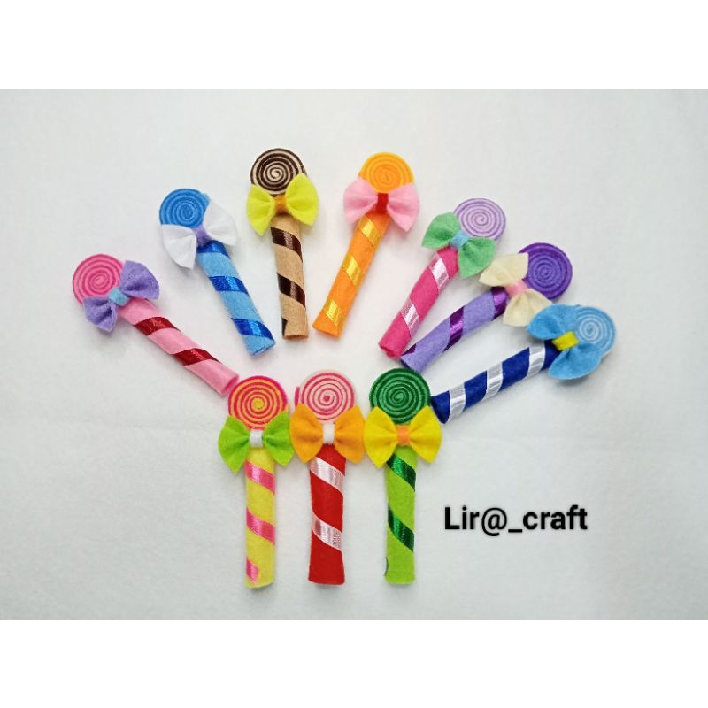 

Amplop lebaran lolipop 1 pack(10pcs) amplop lolipop flanel amplop karakter