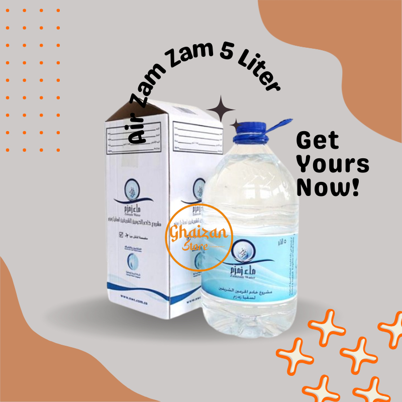 

AIR ZAMZAM KEMASAN GALON 5 Liter / ZAM-ZAM / OLEH-OLEH HAJI DAN UMROH