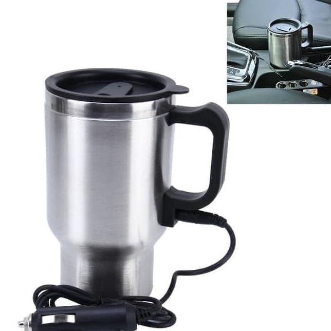 GZ Gelas Thermos Pemanas Air Heated Car Travel Mug Elektrik Mobil