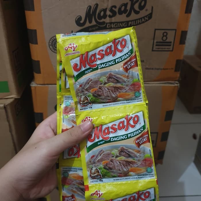 

Masako Ayam Dan Sapi Renceng 9gr 1 Dus isi 120pcs x 6 pak