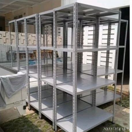 Rak besi 4 susun 50x100x200 full putih