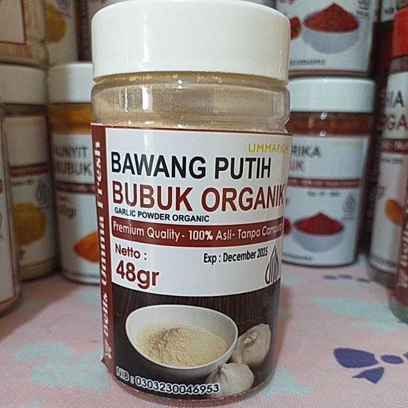 

Bawang putih bubuk organik UmmaFiqa 47gr