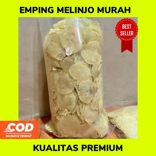 EMPING MELINJO MENTAH KRUPUK MENTAH EMPING KEBUMEN FULL KERING 250 GRAM