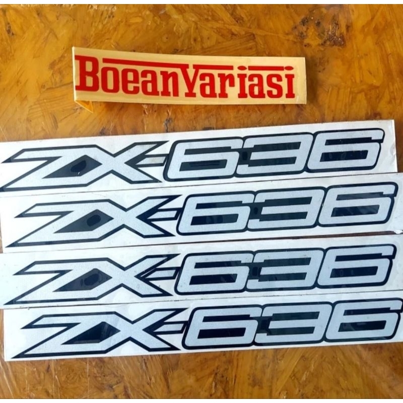 cutting sticker kawasaki zx636 sticker zx636 logo 636
