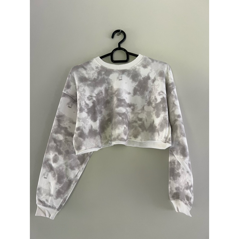 Bershka Tie Dye Crop Sweater
