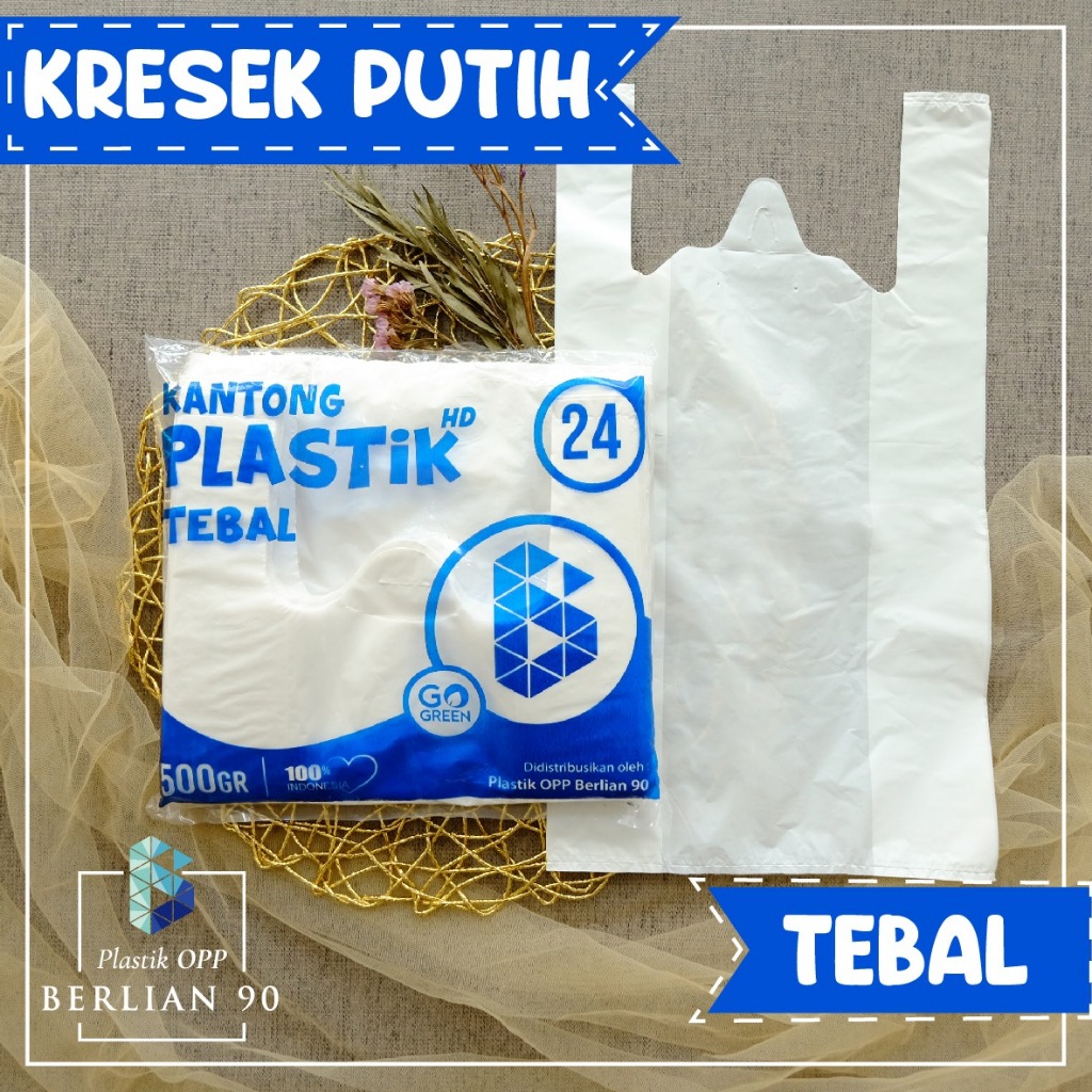 Kantong Plastik Kresek Putih Tebal Oxium 24 | Kantong Plastik | kantong plastik putih | kantong kres