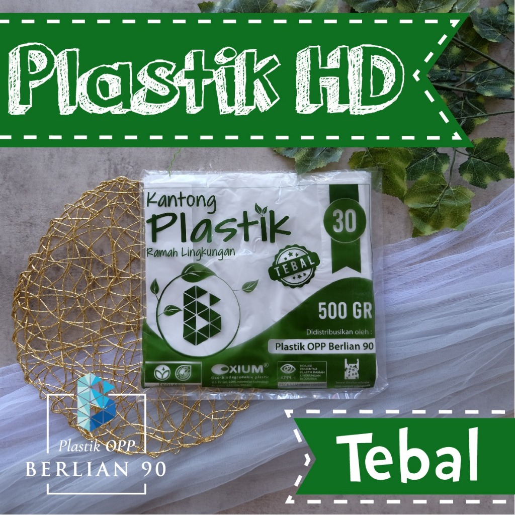 Kantong Plastik Kresek Putih Tebal Oxium 30 | Kantong Plastik | kantong plastik putih | kantong kres