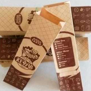

500 Lembar Dus kebab / Kemasan kebab / Wadah kebab