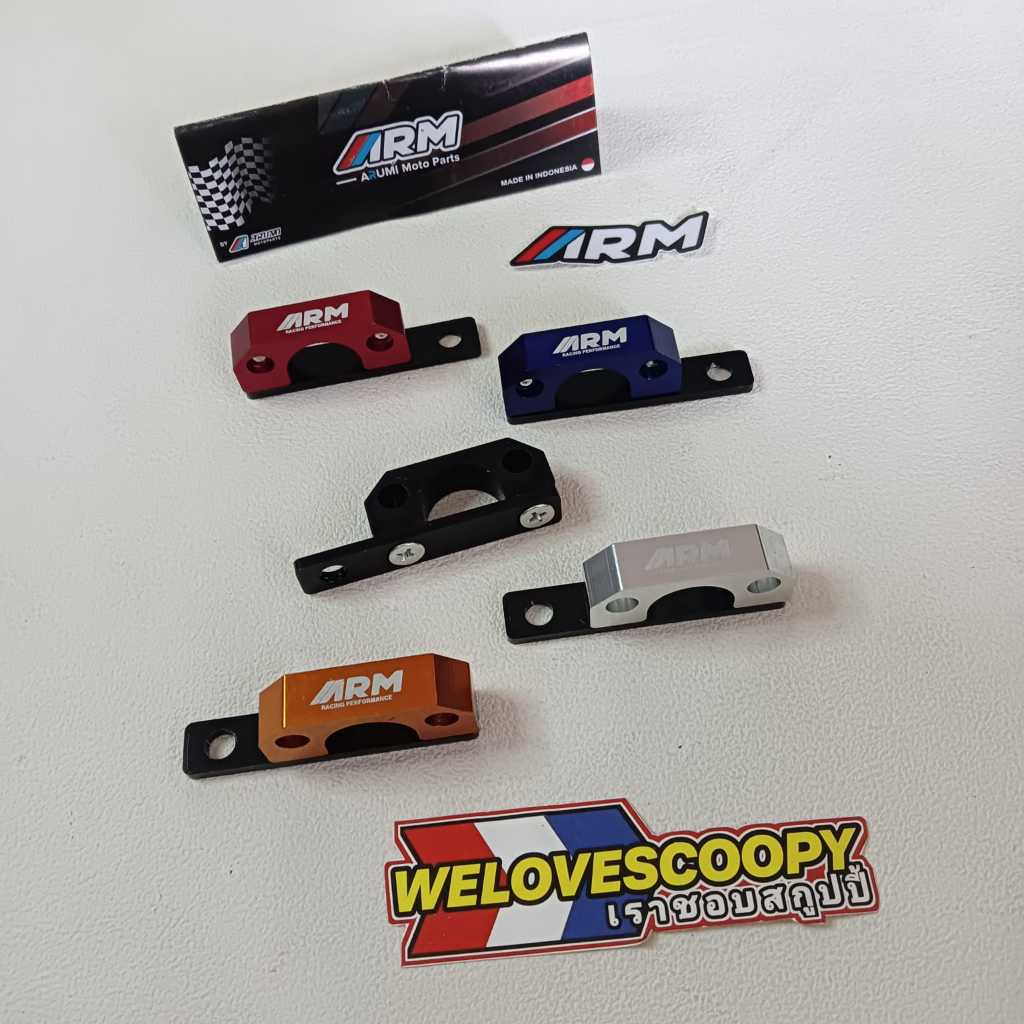 BRAKET SELANG REM ASLI CNC MEREK ARM UNIVERSAL PCX BEAT NMAX AEROX / BRAKET SELANG REM CNC ARM