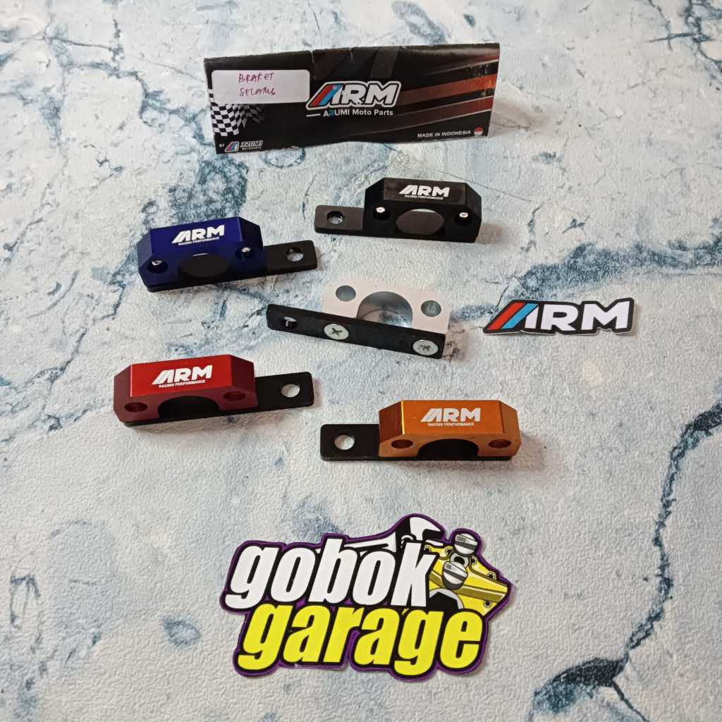 BRAKET SELANG REM ASLI CNC MEREK ARM UNIVERSAL PCX BEAT NMAX AEROX / BRAKET SELANG REM CNC ARM