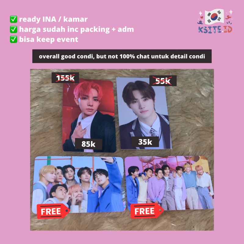 (FREE 1 PC OFC) PHOTOCARD / PC ENHYPEN ENNIV ANNIV 2ND SUNGHOON & BENE BENEFIT B:C HEESEUNG