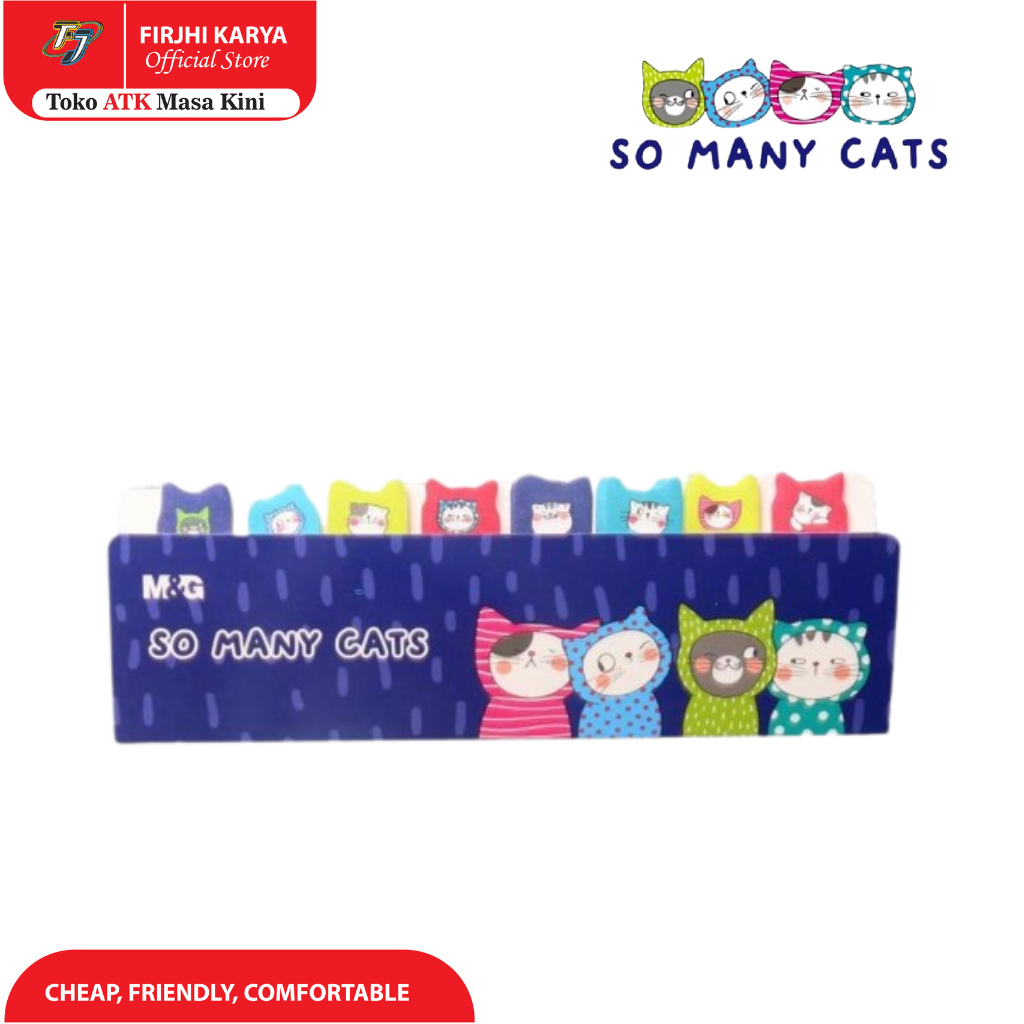 

SO MANY CATS" Sticky Flags 160 sheets - M&G