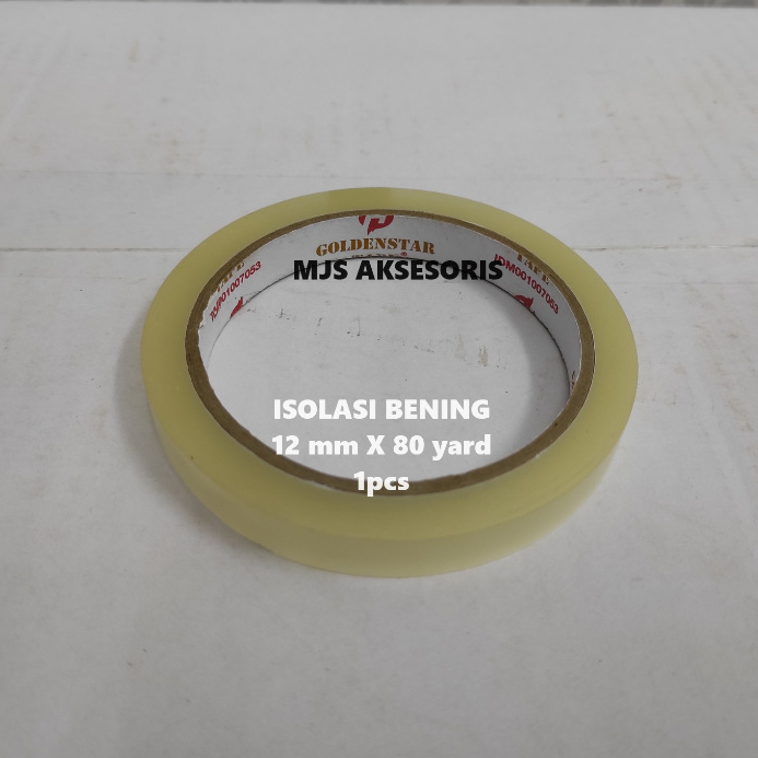

lakban Solasiban 12mm Isolasi 0.5 Selotip/solatip Bening 1/2 inch / 12 mm x 80Y 1pcs