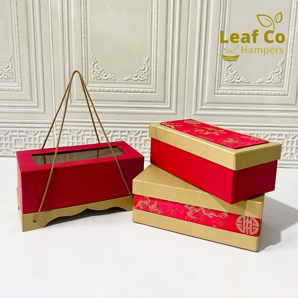 

Leaf Co - Hard Box Premium Edisi Imlek Tempat Penyimpan Kue Lapis Box Hampers Chinese New Years