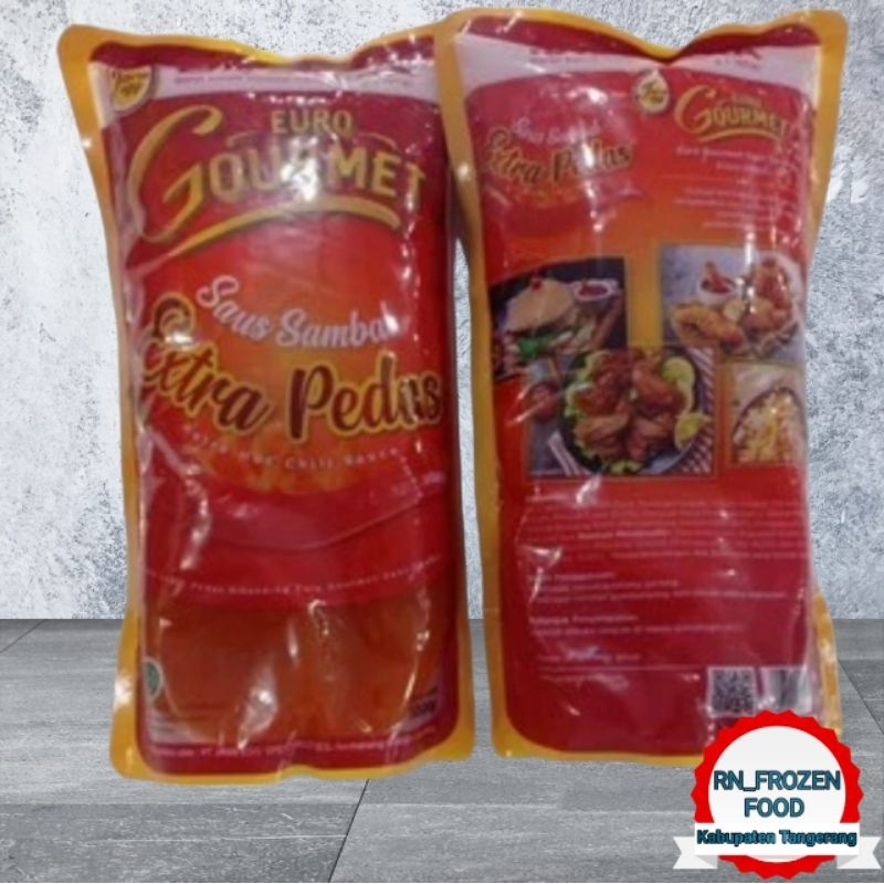 

RN_Frozen - EURO GOURMET Saus Sambal Extra Pedas Berat isi kemasan 1 kg