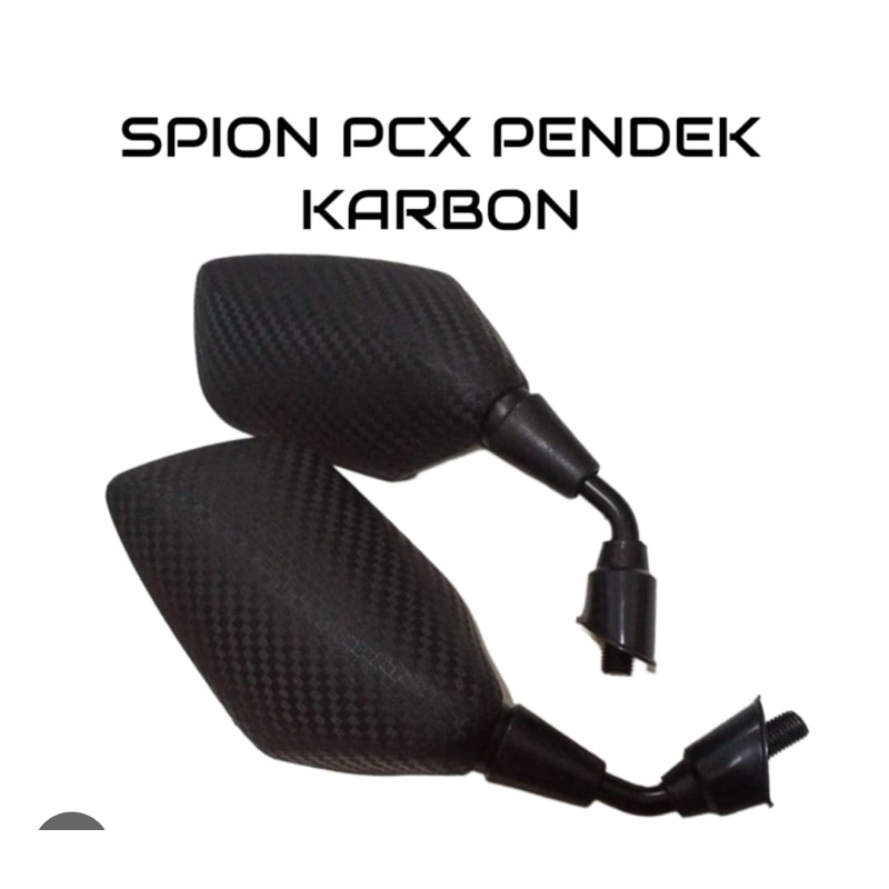 spion standar model pcx150 karbon gagang pendek universal motor honda yamaha