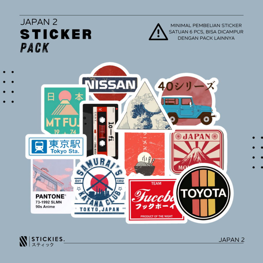 

Stiker/Sticker Pack "Japan 2" | high quality | vinyl | murah