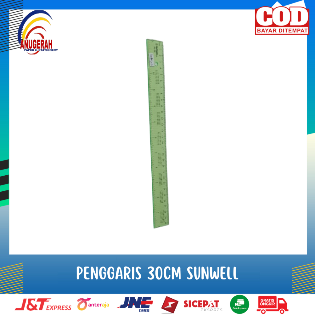 

PENGGARIS 30CM PERKALIAN SUNWELL RL-02 (PCS)