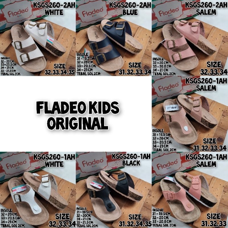 SANDAL JEPIT SLIP ANAK PEREMPUAN ORIGINAL FLADEO KIDS