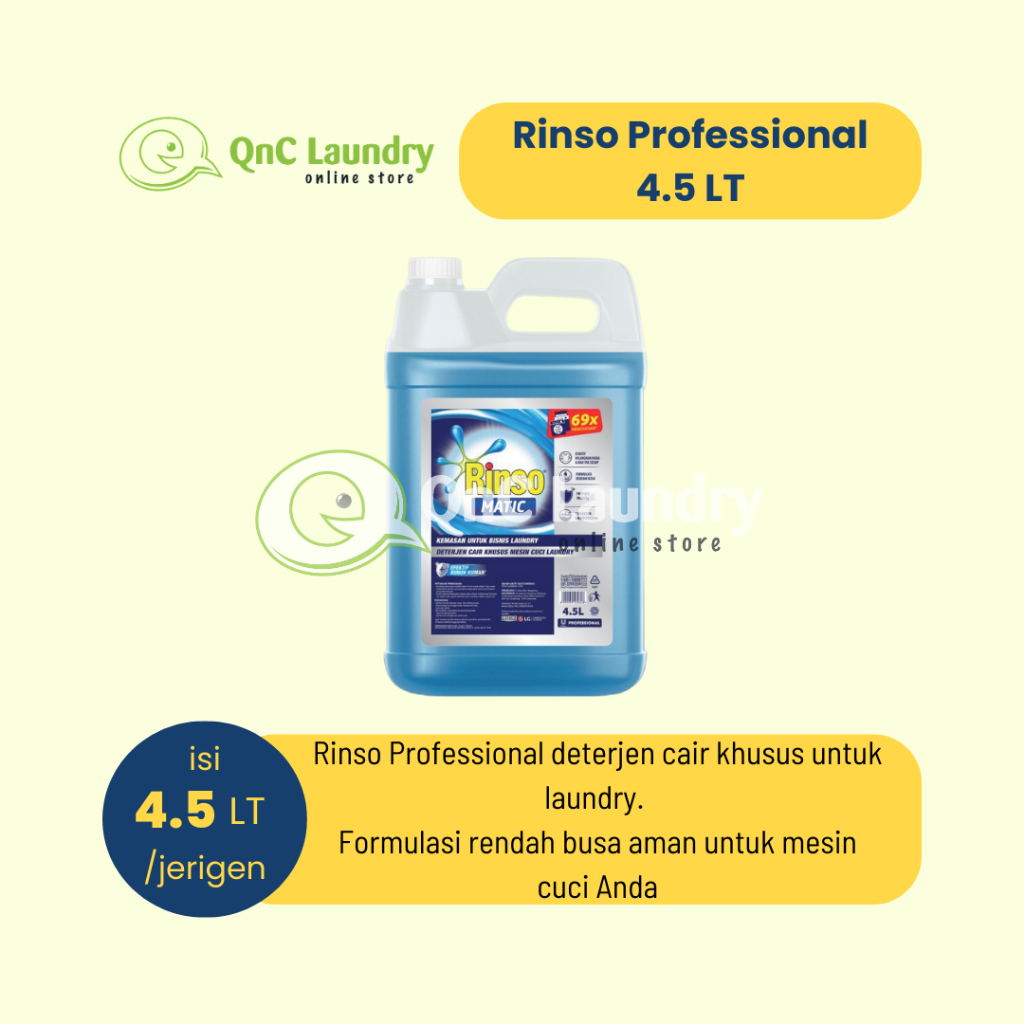 Rinso Matic Professional Deterjen Laundry Cair 4.5 LT