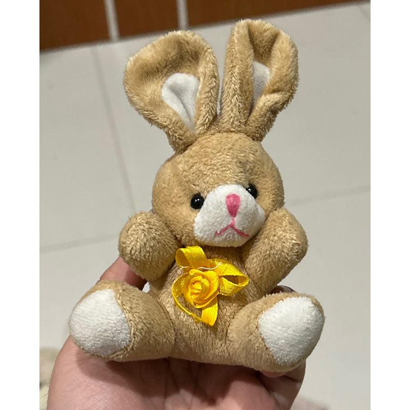 mini bunny kelinci ganci plush boneka pl