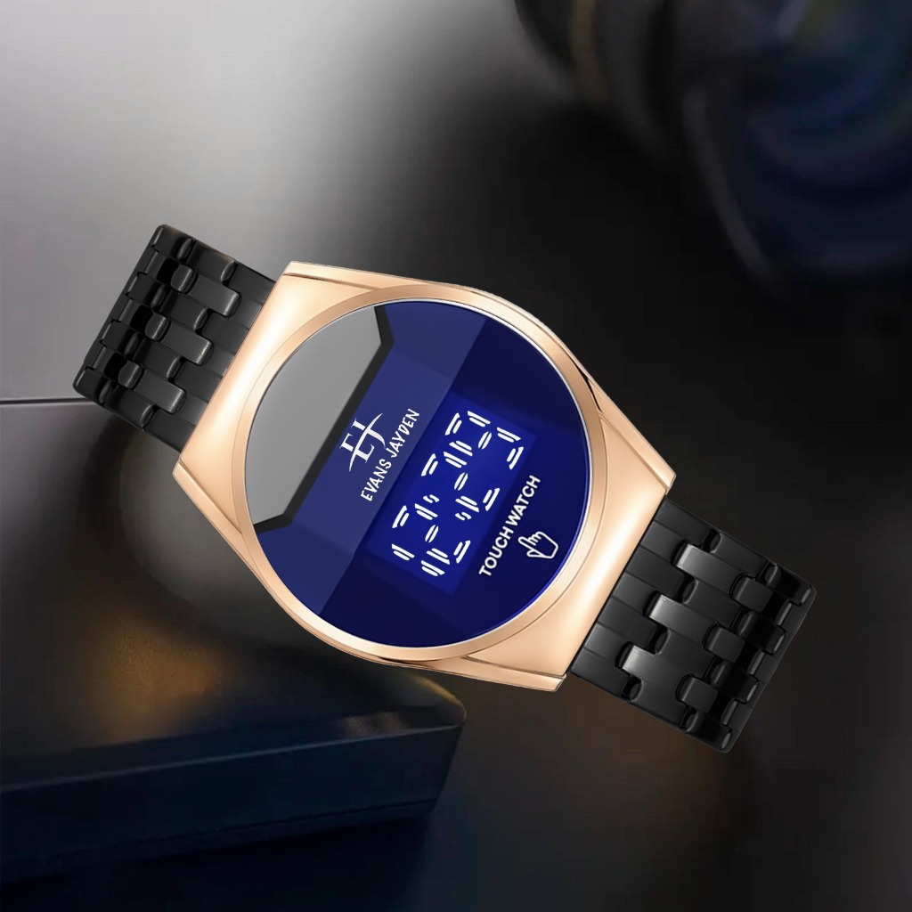 Evans Jayden Jam Tangan Pria 9954 Rantai Digital Touch Screen Terbaru