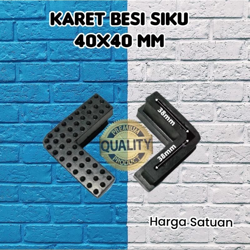 Karet Siku 4x4 /Karet Rak besi Siku 4x4