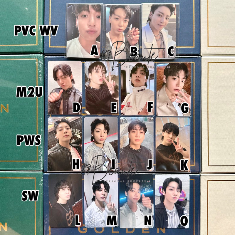 [READY STOCK] LD / PVC ONLY JUNGKOOK GOLDEN