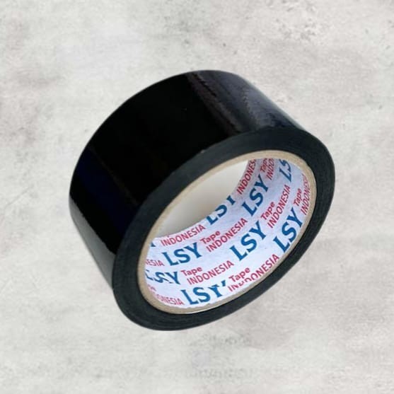

LSY Lakban Hitam 45mm x 80yard Full | Lakan Warna Warni Ketabalan 50mic