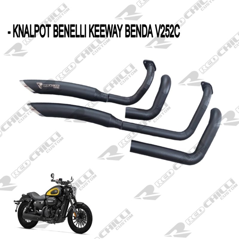 Knalpot Keeway Benda V252C - Knalpot Benelli Keeway Benda V252C