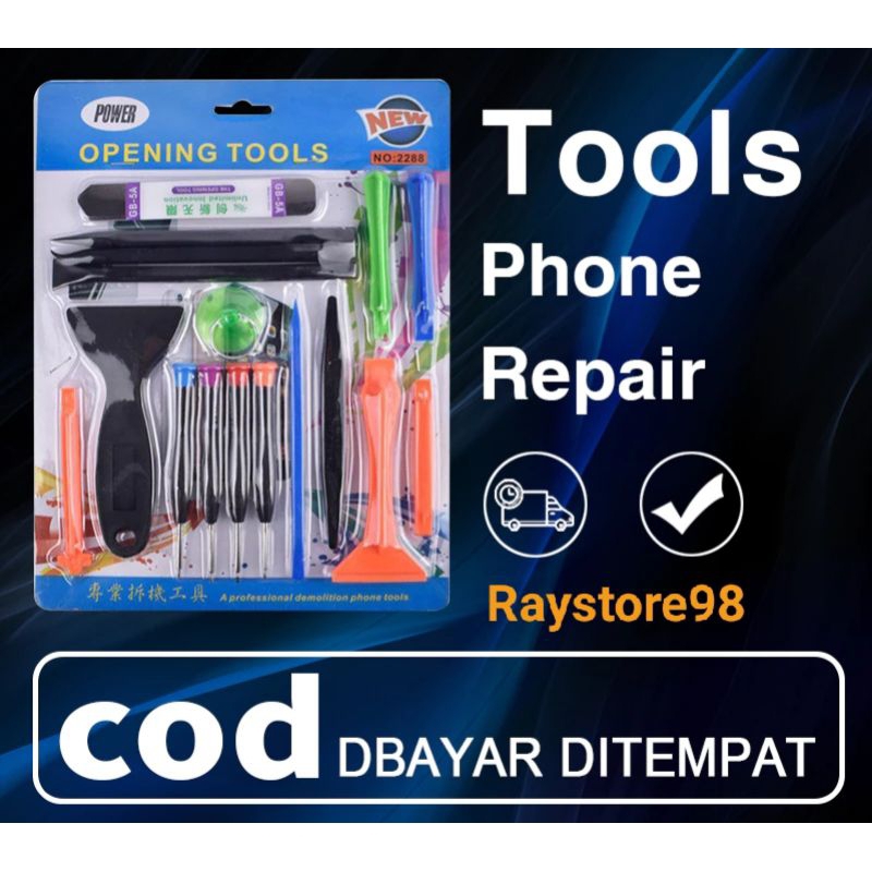 Tools Android Phone Service Laptop 25 in 1 Alat Service Obeng Fulset 2288