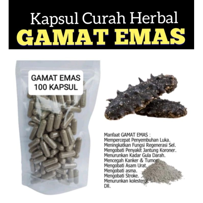 GAMAT EMAS 100 kapsul Curah herbal