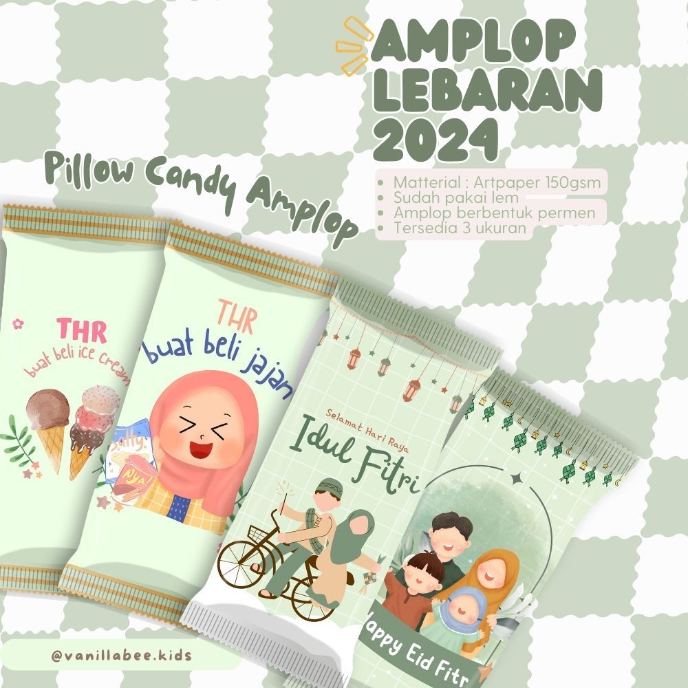 

Amplop Permen series HIJAU GREEN amplop lebaran lucu amplop unik murah amplop idul fitri